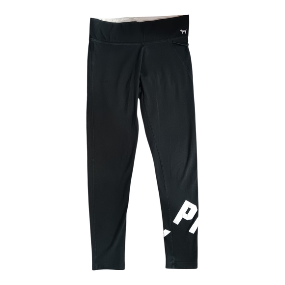 PINK Victoria's Secret Pants - PINK Victoria's Secret Black and White Yoga Leggings